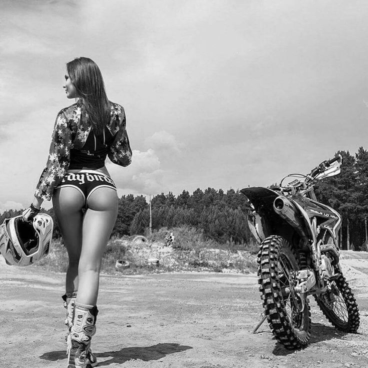Beautiful girls and motorcycles in Nur-Sultan