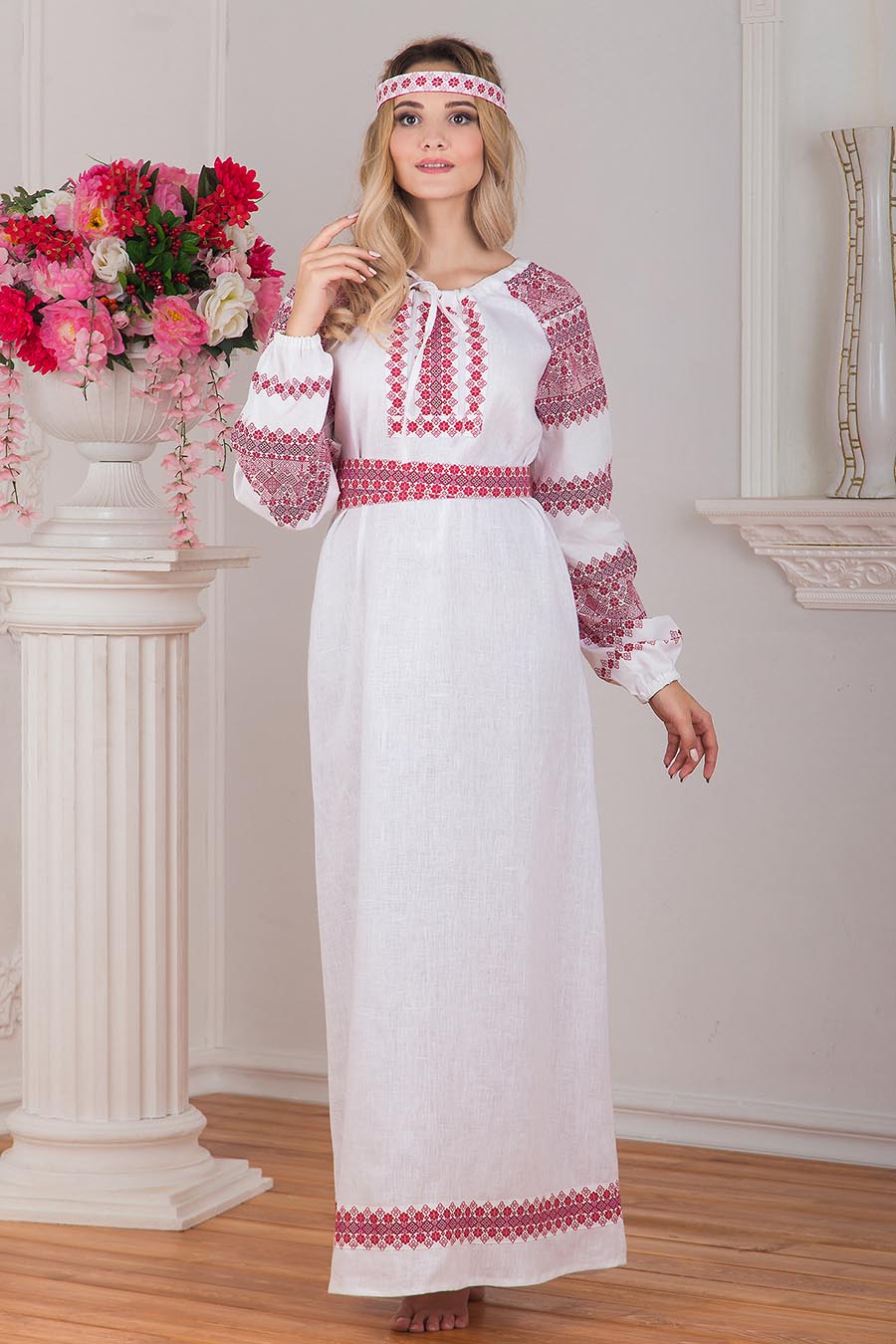 Women in Slavic costumes in Nur-Sultan