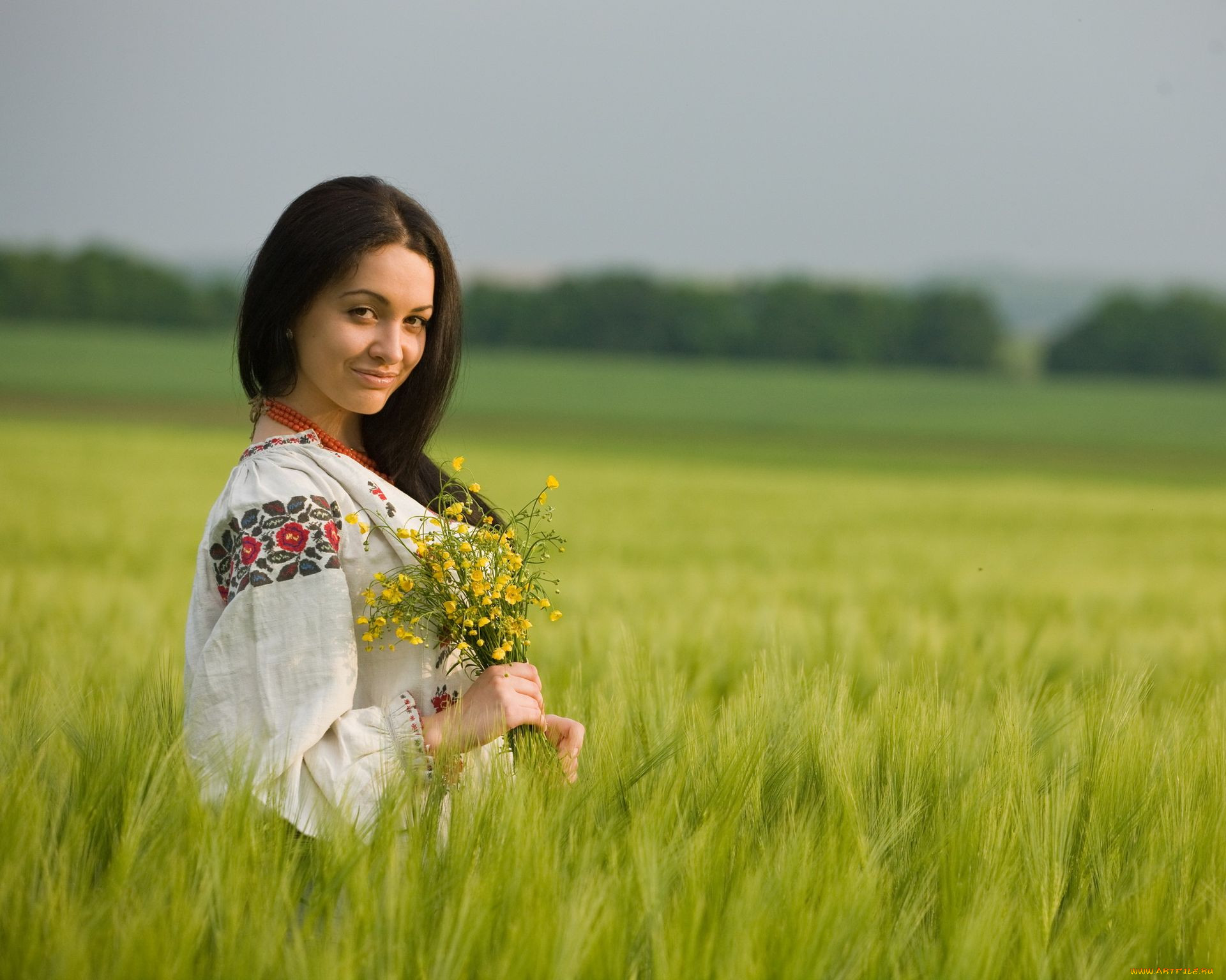Women in Slavic costumes in Nur-Sultan