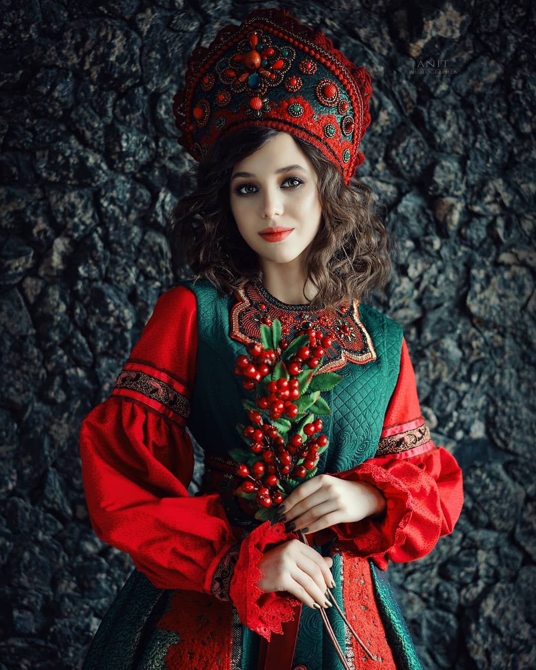 Nude girl Women in Slavic costumes in Nur-Sultan