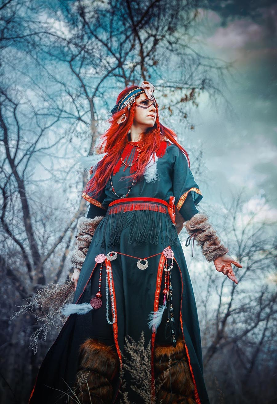 Girls in Slavic costumes underwear in Nur-Sultan