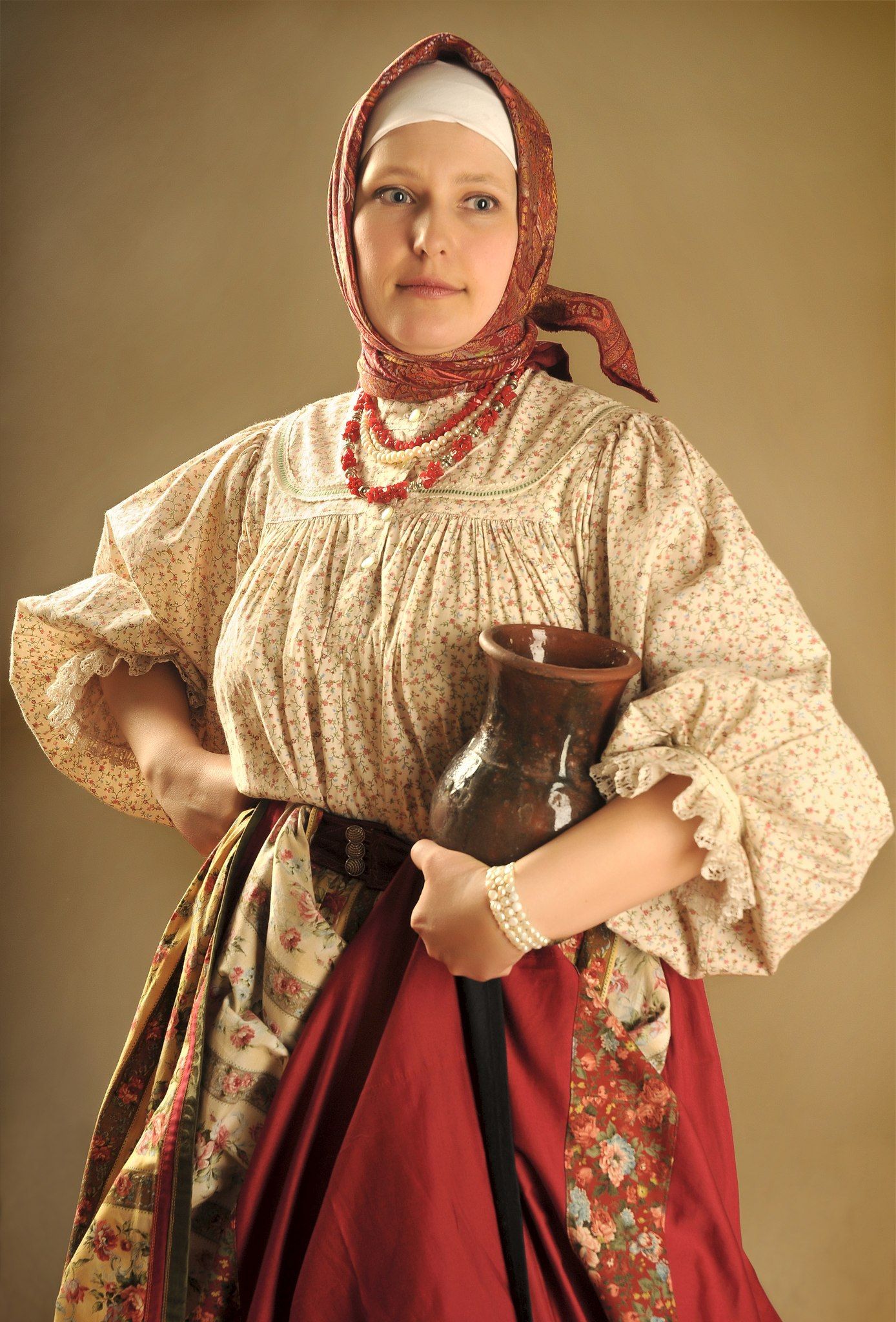 Girls in Slavic costumes in Nur-Sultan