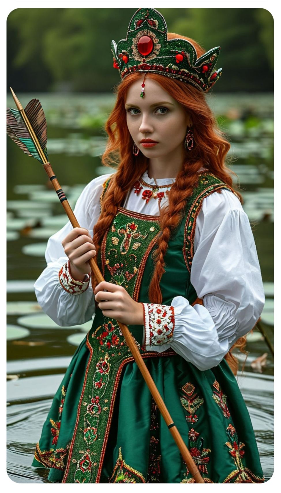 Nude girl Girls in Slavic costumes in Nur-Sultan